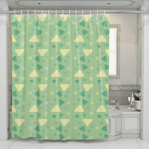 animal crossing iconic shape shower curtains