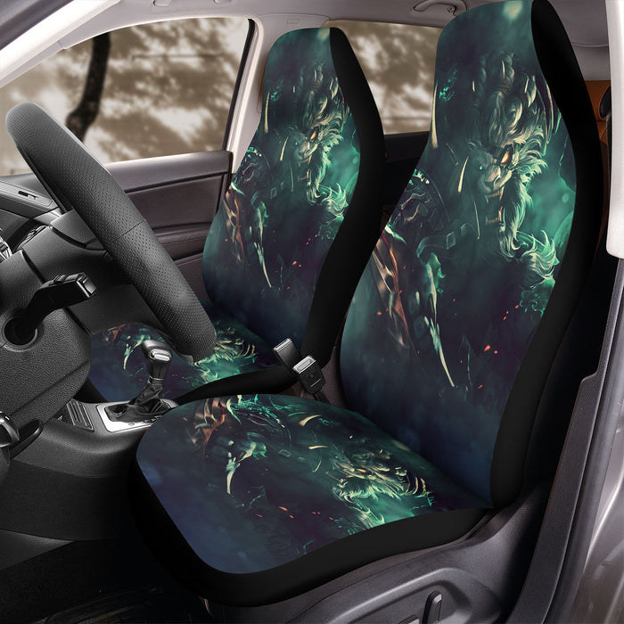 angry tiger league of legends Car Seat Covers