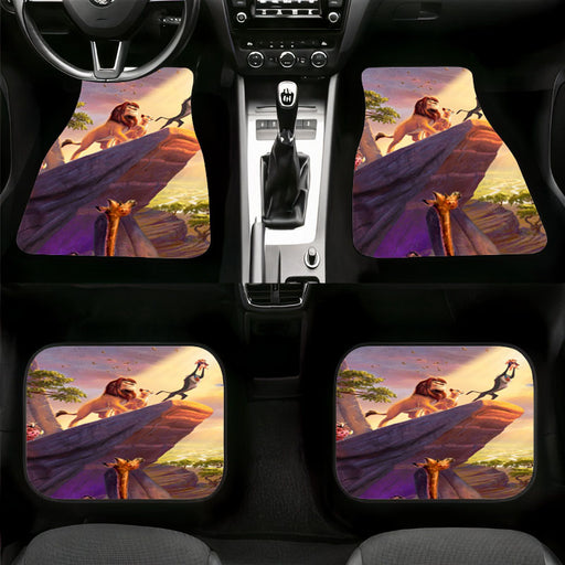 animals in the lion king look at simba Car floor mats Universal fit