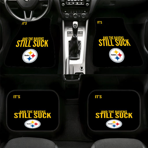 and the ravens still suck steelers Car floor mats Universal fit