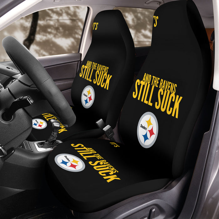 and the ravens still suck steelers Car Seat Covers