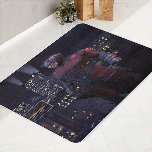 animation daredevil city night bath rugs