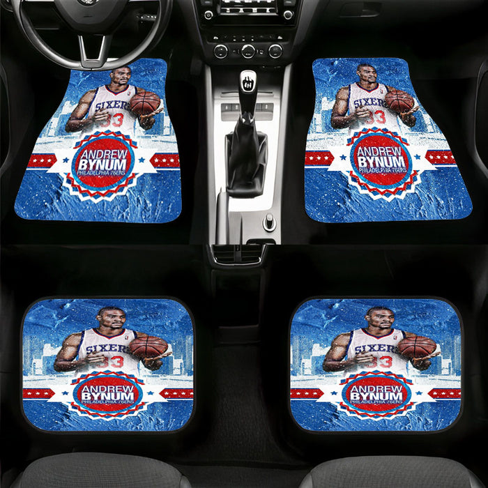 andrew bynum from piladelphia 76ers Car floor mats Universal fit