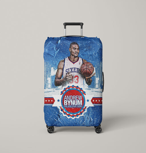 andrew bynum from piladelphia 76ers Luggage Covers | Suitcase