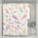 animal fur theme ornament shower curtains