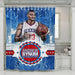 andrew bynum from piladelphia 76ers shower curtains