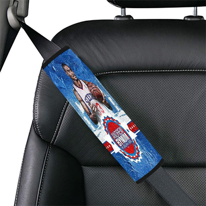 andrew bynum from piladelphia 76ers Car seat belt cover - Grovycase