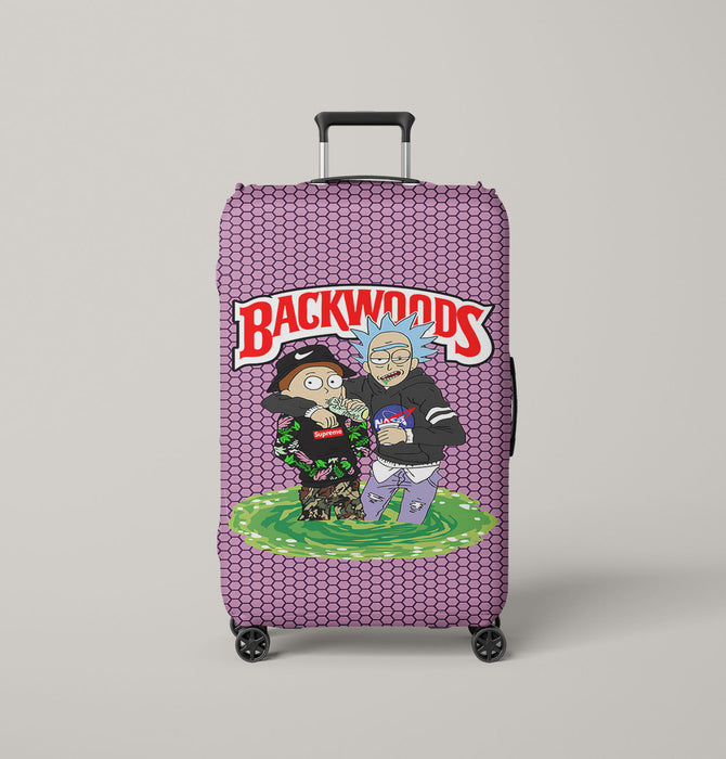 backwoods rick and morty 1 Luggage Cover | suitcase