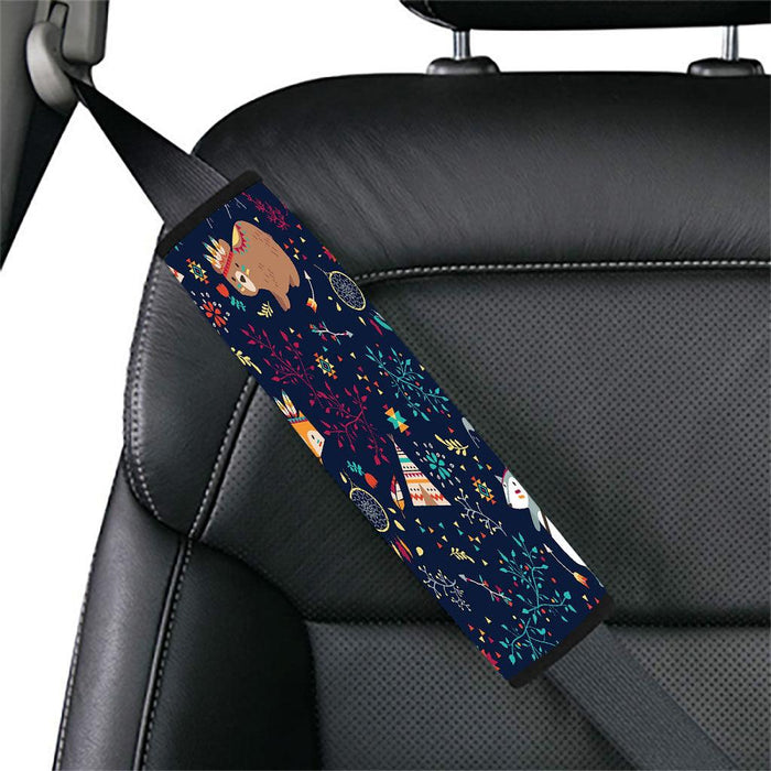 animal nature like bear in the night Car seat belt cover