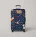animal nature like bear in the night Luggage Cover | suitcase