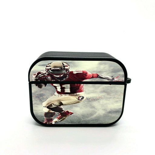 american football player running airpods case