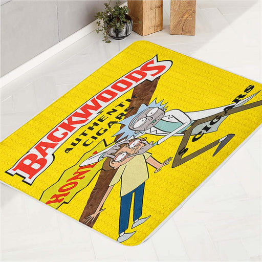 BACKWOODS RICK AND MORTY 2 bath rugs