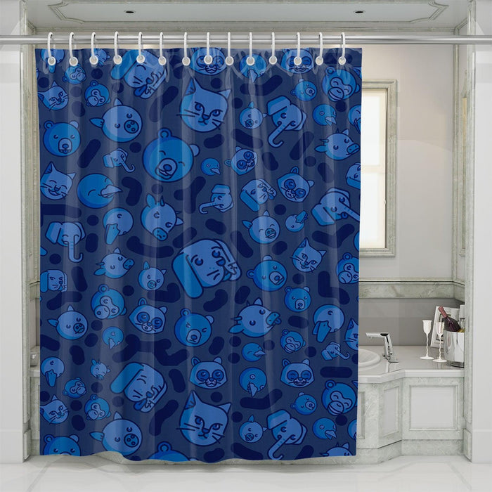 animal pet pattern like dog and cat shower curtains