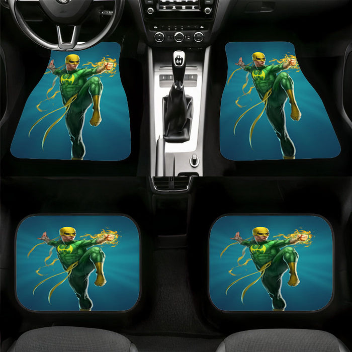 another position iron fist from marvel Car floor mats Universal fit