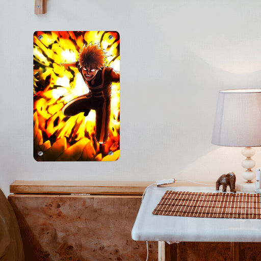 angry of bakugo from my hero academia Poster Metal print wall art