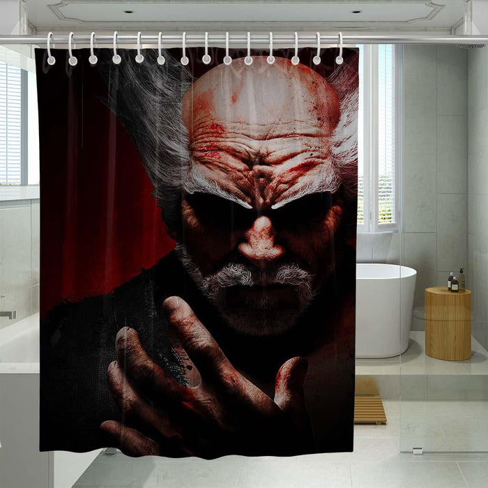 angry tiger shower curtains