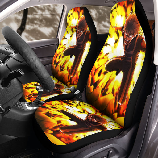 angry of bakugo from my hero academia Car Seat Covers