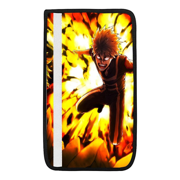 angry of bakugo from my hero academia Car seat belt cover