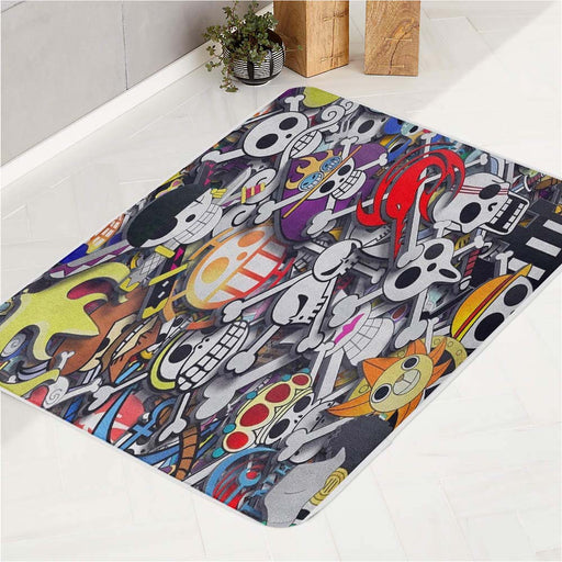 badges sunny go onepiece bath rugs