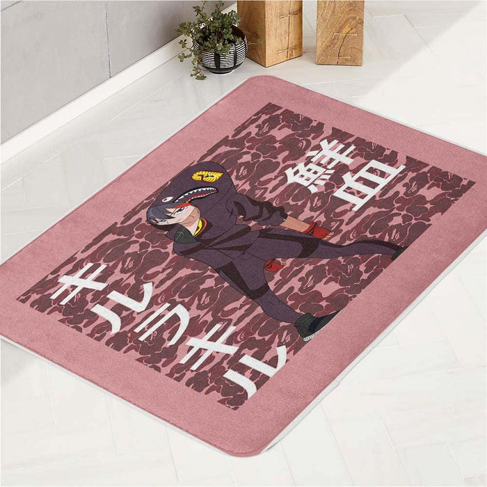 anime girl x bathing ape bath rugs