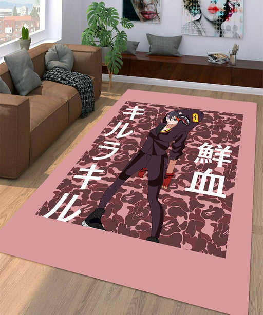 anime girl x bathing ape Living room carpet rugs