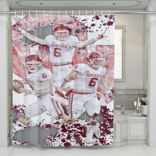 baker mayfield shower curtains