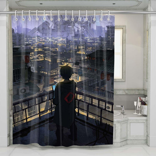 anime 2049 style shower curtains