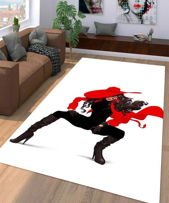 anther style carmen sandiego Living room carpet rugs