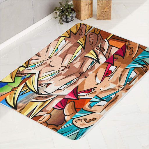 any eyes of goku bath rugs