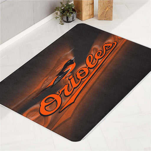 baltimore orioles logo 1 bath rugs