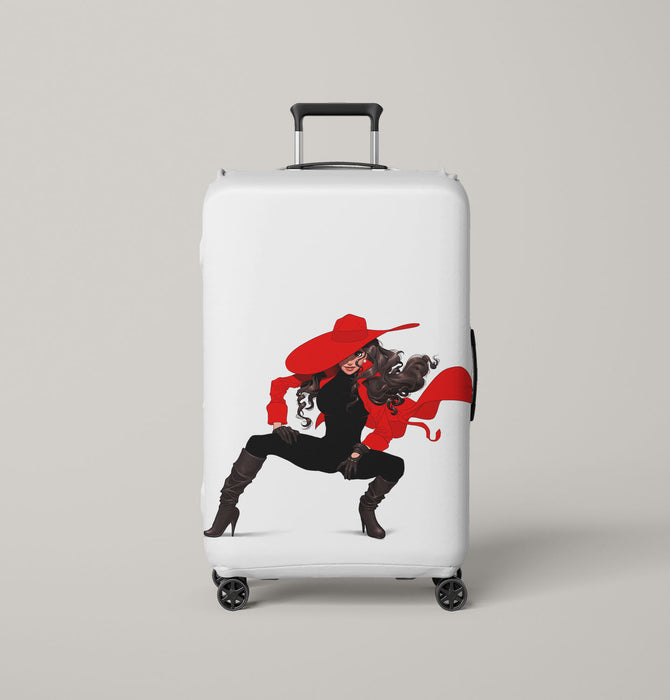 anther style carmen sandiego Luggage Covers | Suitcase