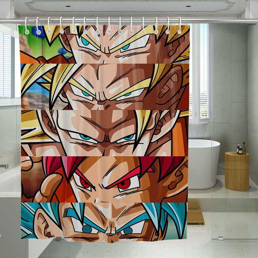 anime boy cute aesthetic shower curtains