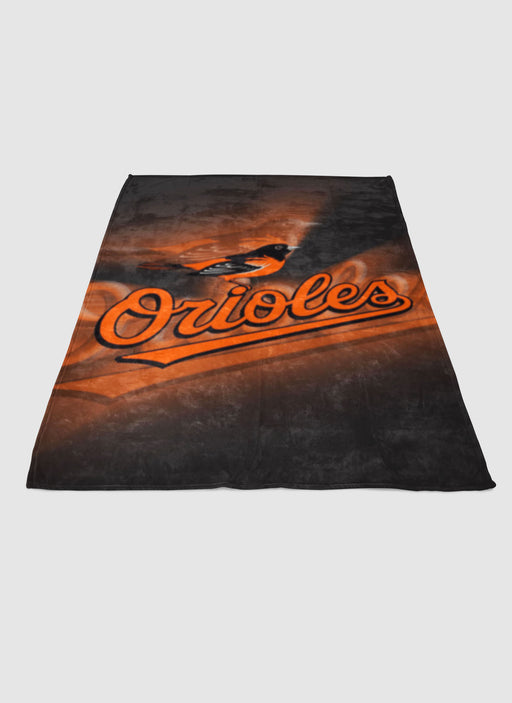 baltimore orioles logo 1 soft fleece blanket