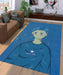 anime boy cute aesthetic Living room carpet rugs