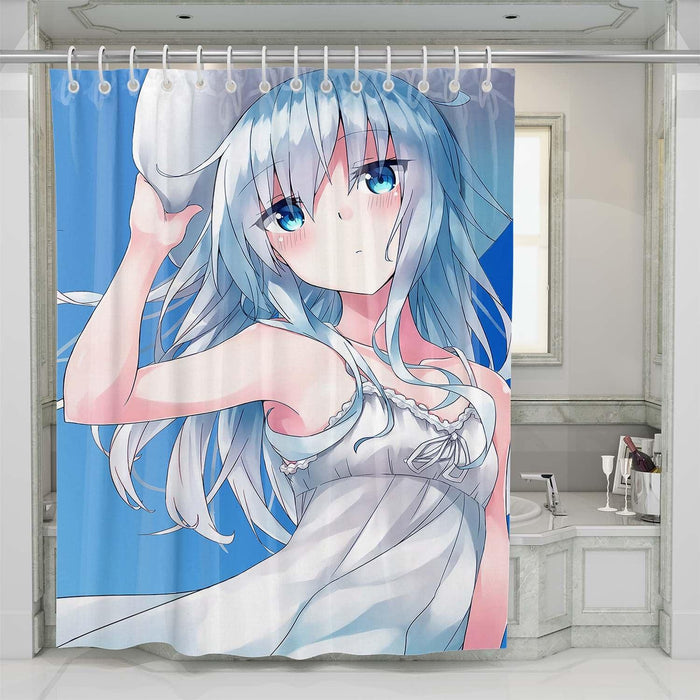 anime cute girl shower curtains