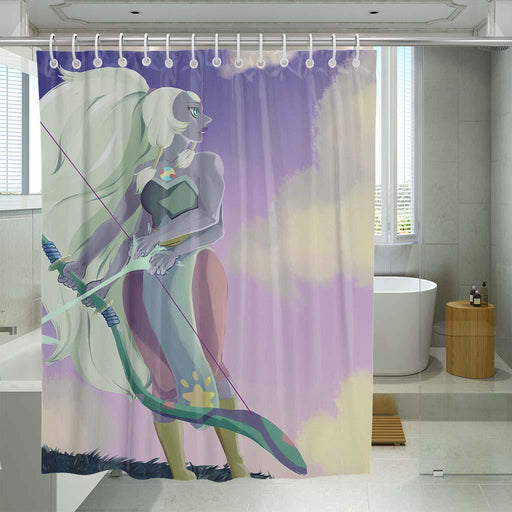 anime cute girl shower curtains