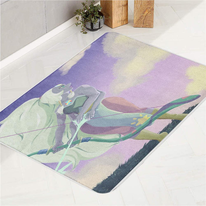 archer opal painting bath rugs