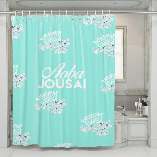 aoba jousai haikyuu team shower curtains