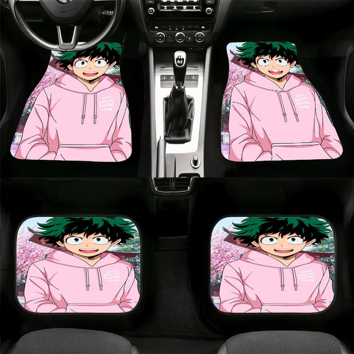 anti social-social club midoriya izuku Car floor mats Universal fit