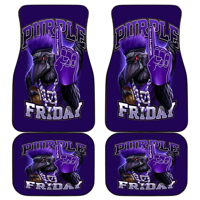 baltimore ravens purple friday Car floor mats Universal fit