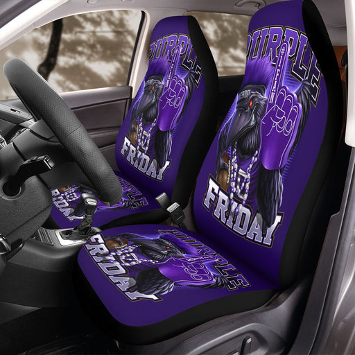 baltimore ravens purple friday Car Seat Covers