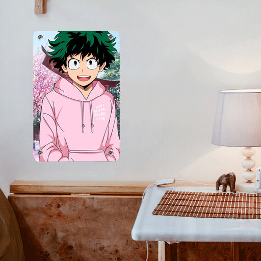 anti social-social club midoriya izuku Poster Metal print wall art