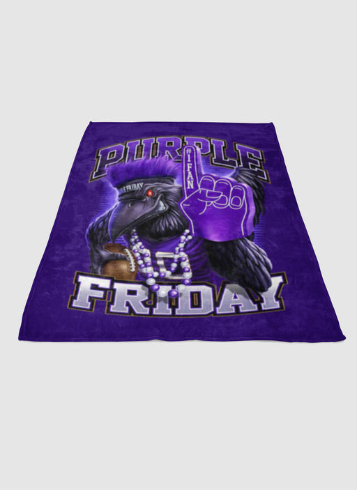 baltimore ravens purple friday soft fleece blanket