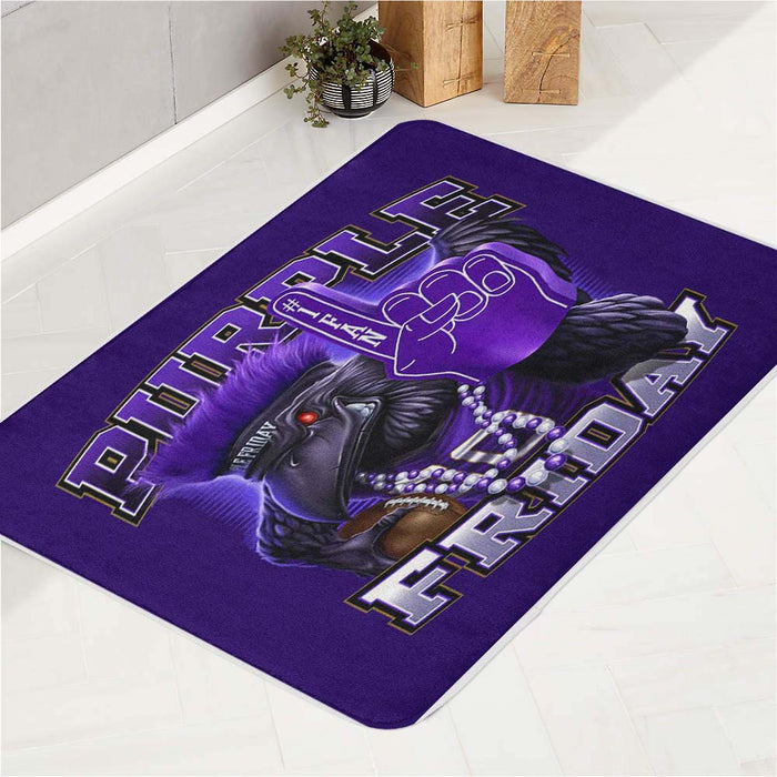 baltimore ravens purple friday bath rugs