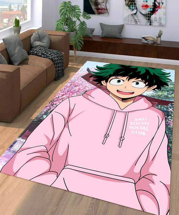 anti social-social club midoriya izuku Living room carpet rugs