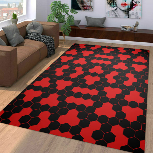 arena of evangelion hexagon Living room carpet rugs