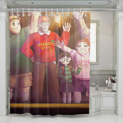 anime gravity falls shower curtains