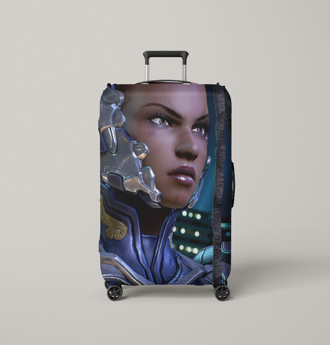 armor of master raven from tekken Luggage Covers | Suitcase