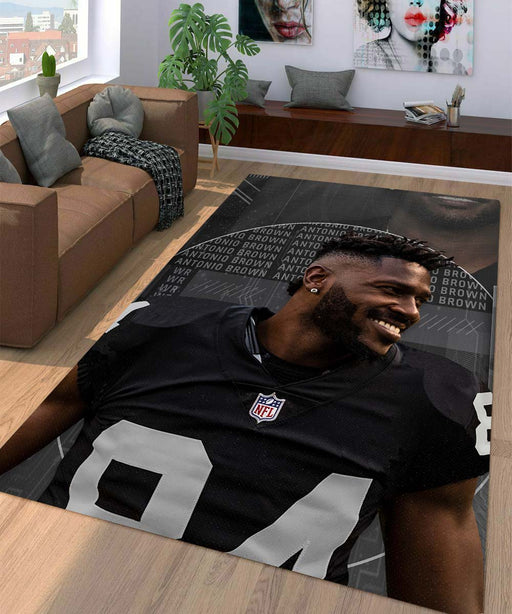 antonio brown player nfl football Living room carpet rugs