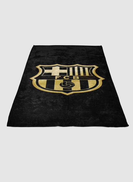 Barcelona fb gold soft fleece blanket